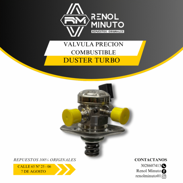 Válvula Presión Combustible Duster Turbo