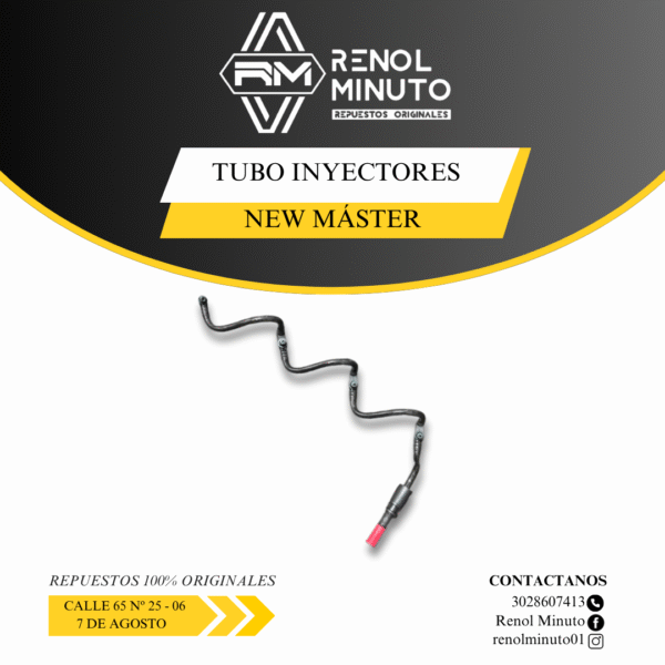 Tubo Inyectores New Máster